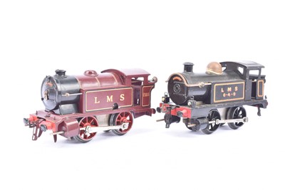 Lot 4 - Hornby 0 Gauge No 1 clockwork LMS 0-4-0 Tank Locomotives