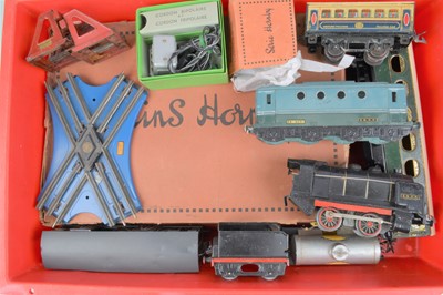 Lot 27 - French Hornby 0 Gauge Trains and Demontable Station (13)