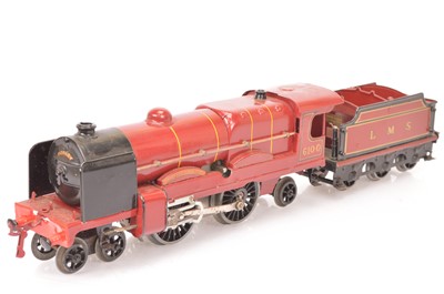 Lot 72 - A Repainted Hornby 0 Gauge clockwork No 3 LMS 'Royal Scot' Locomotive and Tender (2)