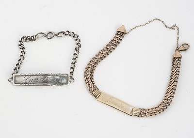 Lot 1 - A 9ct gold identity bracelet