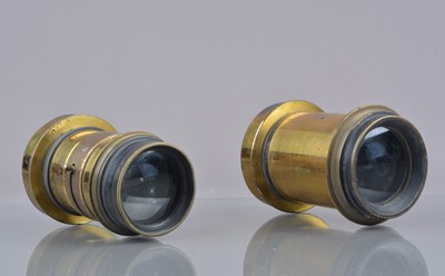 Lot 95 - 19th Century Lacquered Brass Lenses