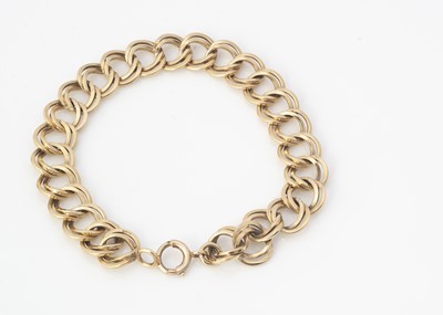 Lot 224 - A 9ct gold multi ringed bracelet
