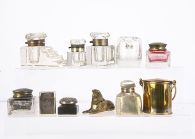 Lot 289 - Eleven Victorian and later inkwells