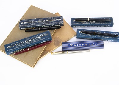Lot 312 - Five vintage and modern Waterman's fountain pens
