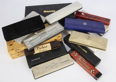 Lot 328 - A collection of empty fountain pen and other pen boxes