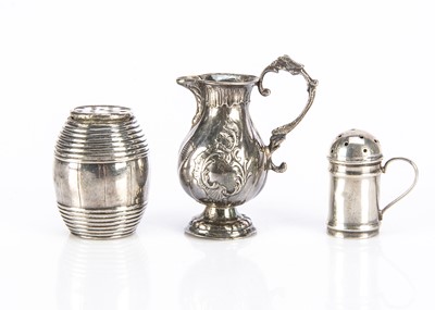 Lot 349 - Three miniature items of silver