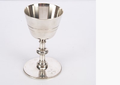Lot 375 - A 1950s Military issued ecclesiastical chalice by Elkington & Co