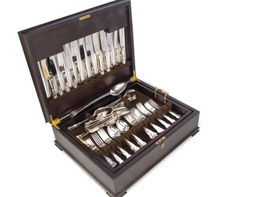 Lot 382 - A part canteen of silver plated kings pattern cutlery by Arthur Price