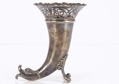Lot 448 - An Edwardian silver cornucopia by CCP