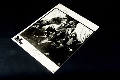 Lot 352 - Iron Maiden Photo / Signatures