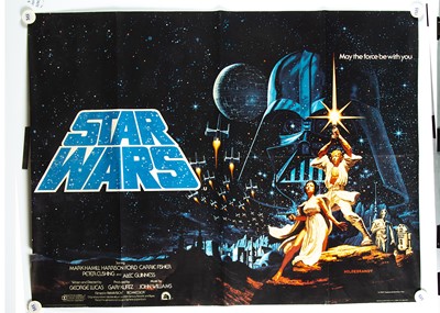 Lot 430 - Star Wars (1977) UK Quad poster