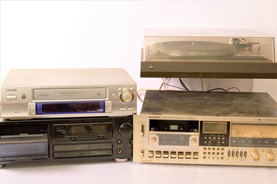 Lot 547 - Amp / CD / Record Player / VHS Separates