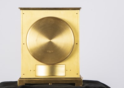 Lot 8 - A 1970s Jaeger-LeCoultre Atmos VII gilt mantle clock
