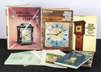 Lot 10 - A box of clock and watch and horology related books and publications