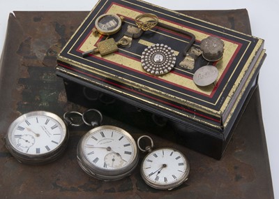 Lot 40 - Three Victorian silver open faced pocket watches