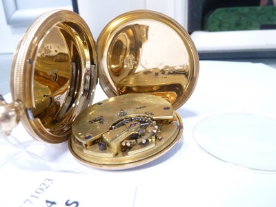 Lot 44 - A Victorian 18ct gold full hunter pocket watch by John Bruce