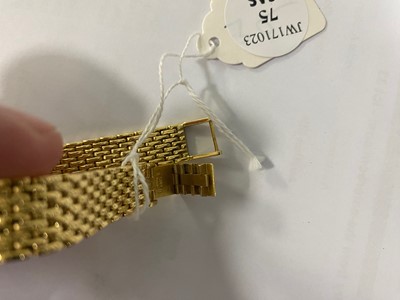 Lot 75 - A c1990s 18ct gold Baume & Mercier lady's cocktail dress wristwatch