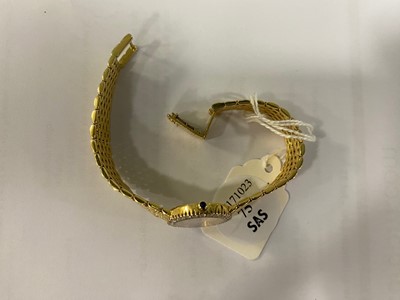 Lot 75 - A c1990s 18ct gold Baume & Mercier lady's cocktail dress wristwatch