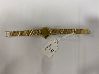 Lot 75 - A c1990s 18ct gold Baume & Mercier lady's cocktail dress wristwatch