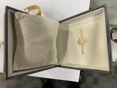 Lot 75 - A c1990s 18ct gold Baume & Mercier lady's cocktail dress wristwatch