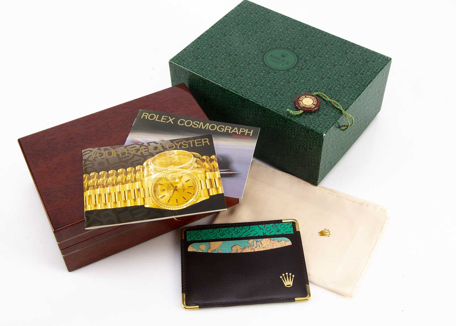 Lot 176 - An empty 1990s Rolex watch box
