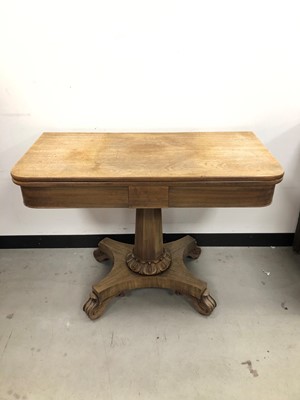 Lot 5 - A Victorian sun bleached mahogany tea table