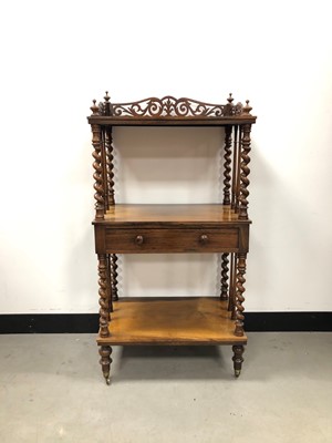 Lot 10 - A late Victorian mahogany whatnot