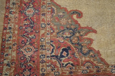 Lot 22 - An early 20th century middle eastern wool on cotton rug