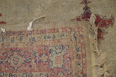 Lot 22 - An early 20th century middle eastern wool on cotton rug
