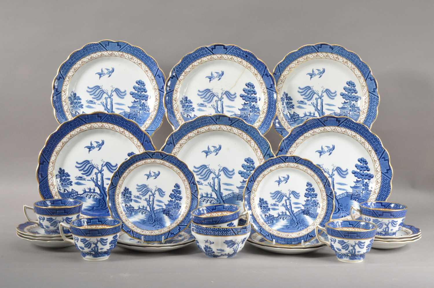 Lot 1 - A collection of ceramic  Booths 'Real Old Willow' transferware items
