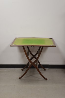 Lot 24 - A hardwood coaching games table