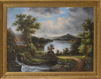 Lot 67 - A modern oil on canvas