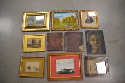 Lot 79 - An assorted collection of paintings
