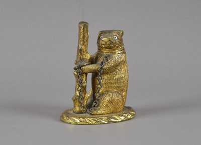 Lot 179 - A Victorian gilt metal novelty vesta go-to-bed