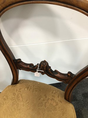 Lot 187 - A Victorian mahogany single dining chair
