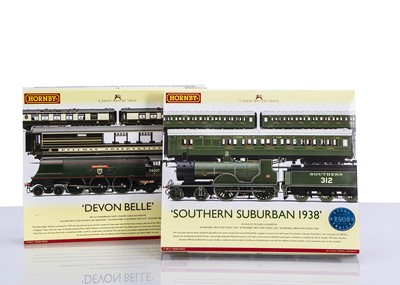 Lot 262 - Hornby 00 Gauge Southern  Suburban 1938 set and Southern Region Devon Belle set
