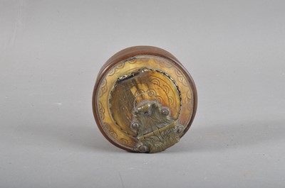 Lot 149 - A 19th century Chinese horn circular box