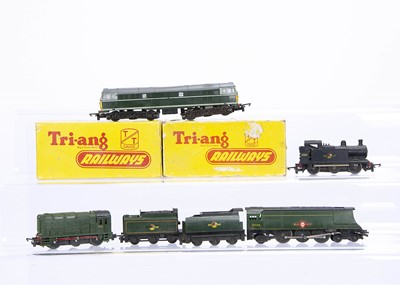 Lot 145 - Tri-ang TT Gauge BR Steam and Diesel Locomotives