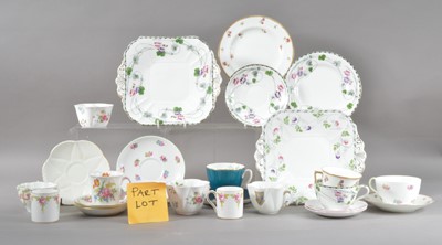 Lot 36 - A large collection of Shelly and Foley ceramics