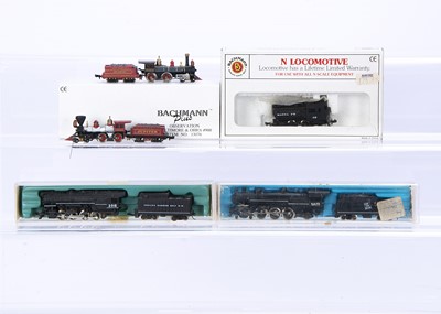 Lot 104 - American Outline N Gauge Steam Locomotives