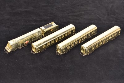 Lot 128 - Uncommon Tri-ang for Kays TT  Gauge T43 Gold 'Sunshine Set'