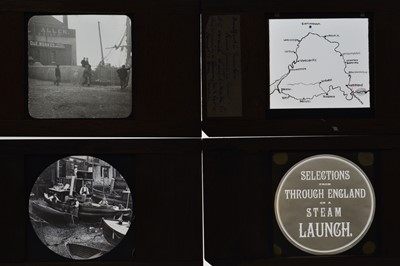 Lot 41 - The Noakes 'Quad' Magic Lantern or Noakesoscope (Special Auction Services wishes to extend its gratitude to Dr Richard Crangle for the following lot description and analysis)