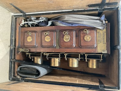 Lot 41 - The Noakes 'Quad' Magic Lantern or Noakesoscope (Special Auction Services wishes to extend its gratitude to Dr Richard Crangle for the following lot description and analysis)