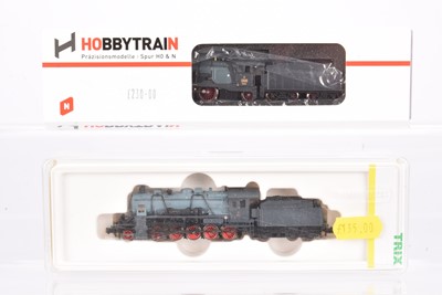 Lot 16 - N Gauge German Steam Locomotives with Tenders by Hobbytrain and Minitrix