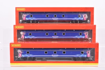 Lot 185 - Three Hornby 00 Gauge First Great Western Mk3 Night Rivera Sleeper Cars