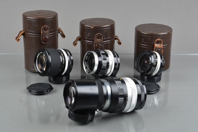 Lot 506 - A Group on Nikon non AI Lenses