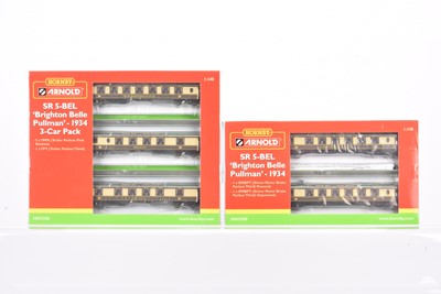 Lot 2 - Hornby Arnold N Gauge Brighton Belle EMU and Coach Pack