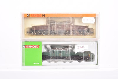Lot 21 - Arnold N Gauge Swiss Krokodil Electric Locomotives