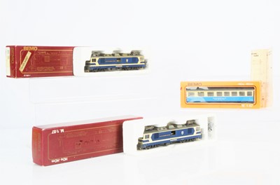 Lot 10 - Bemo H0m Gauge Swiss Electric Locomotives and Coach