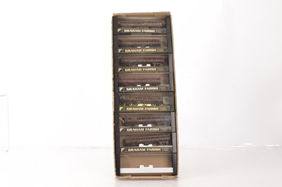 Lot 17 - Graham Farish N Gauge LMS Maroon Coaching Stock (7)